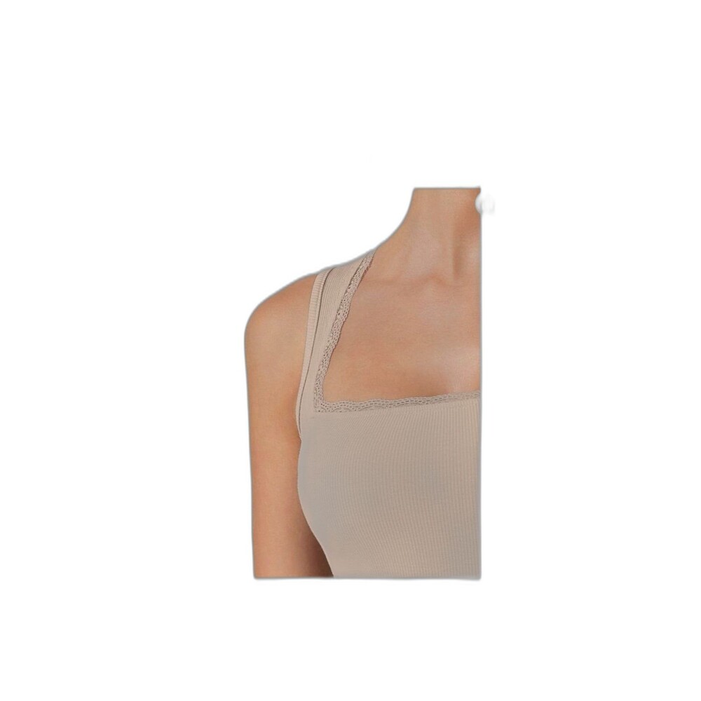 NWT Quinsen Womens long flowy figure- hugging maxi dress in neutral beige size M - Picture 5 of 12
